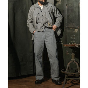 Bronson MFG 29 Hickory Stripe Railroad Pants Heritage Denim Lot 421 Express